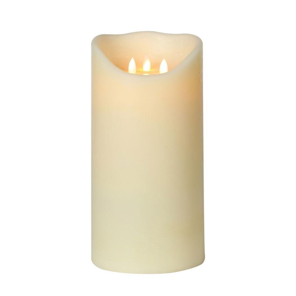 Elements Moving Flame LED Pillar Candle 30 x 15cm Extra Image 1